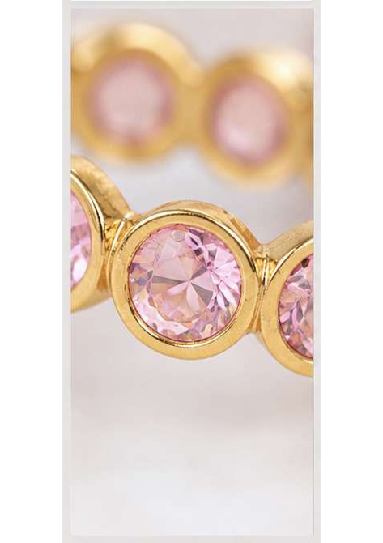 Pink Sapphire Full Eternity Band: September Birthstone Stacking Ring