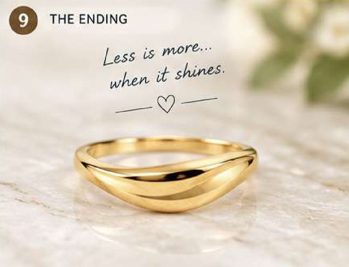18K Gold Wave Ring, Curved Nesting Band, Minimalist Wedding Ring, 925 Sterling Silver Gold Plated Ring