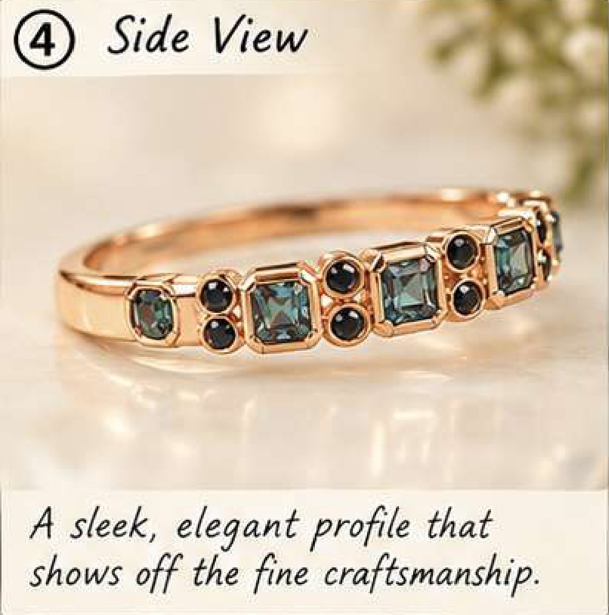 Alexandrite Ring, Princess Cut Lab Created Alexandrite, 925 Sterling Silver Statement Ring, June Birthstone, Birthday Gift For Her