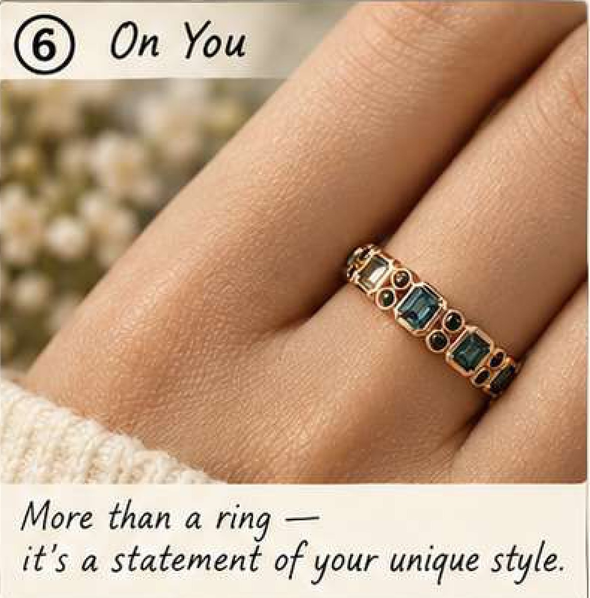 Alexandrite Ring, Princess Cut Lab Created Alexandrite, 925 Sterling Silver Statement Ring, June Birthstone, Birthday Gift for Her