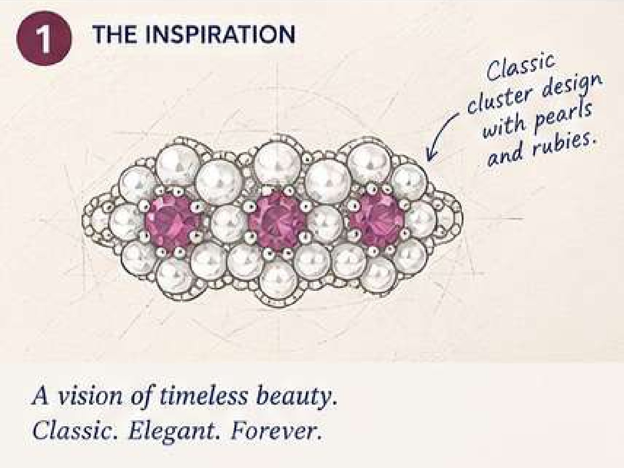 Red Ruby Ring, Halo Pearl Ring, July Birthstone Jewelry