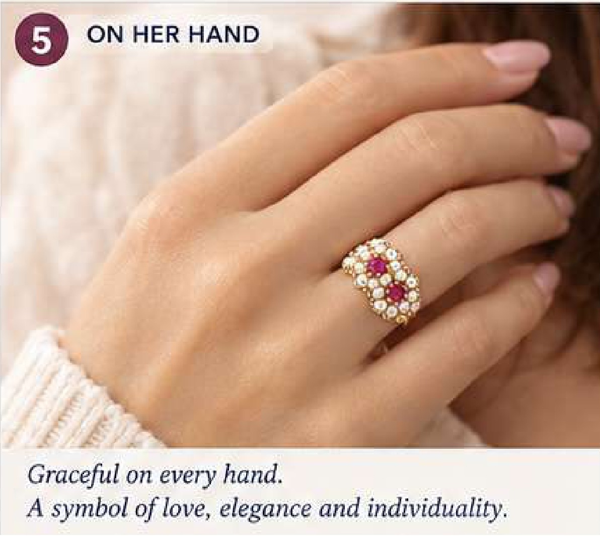 Red Ruby Ring, Halo Pearl Ring, July Birthstone Jewelry