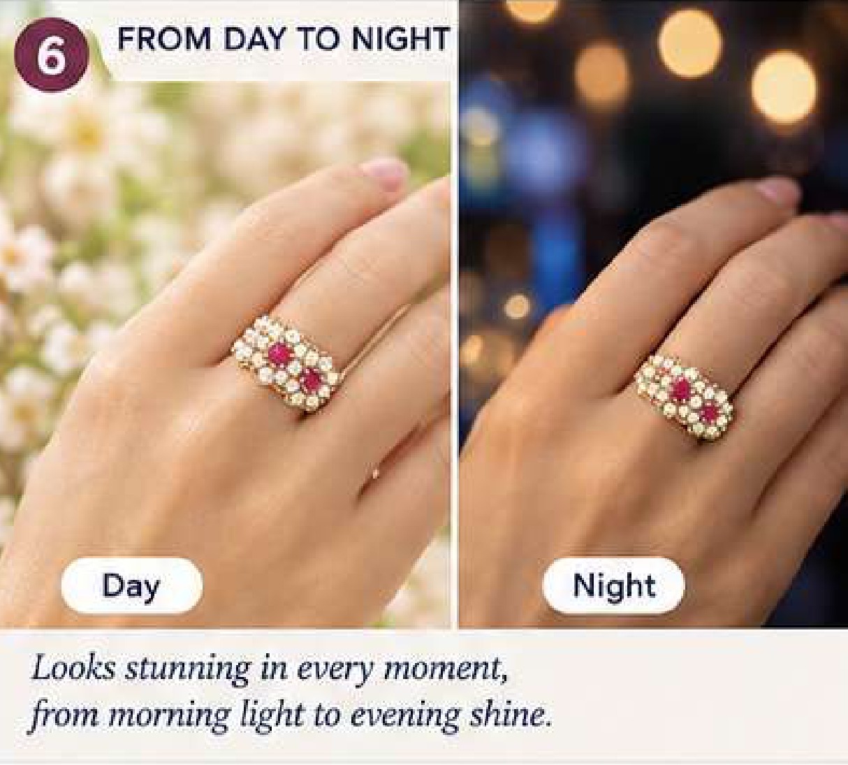 Red Ruby Ring, Halo Pearl Ring, July Birthstone Jewelry